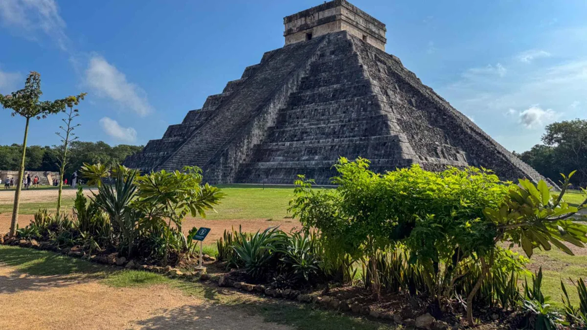 El Castillo pyramid at Chichén Itzá on a day trip from Tulum, Tulum Mexico