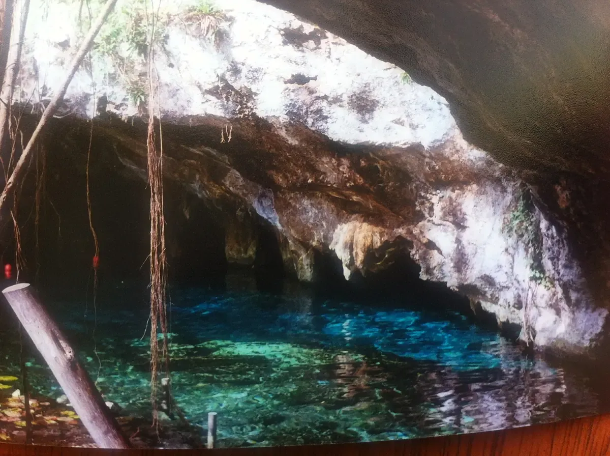 Swimmers in the clear freshwater of Gran Cenote on the Cobá road outside Tulum, Mexico